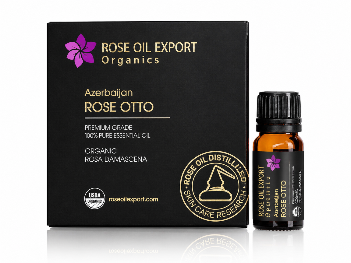 Azerbaijan Rose Essential Oil - Rose Otto - 100% Pure Certified Organic